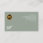 Brick-pleisterbouwmanager cementeren visitekaartje (Achterkant)