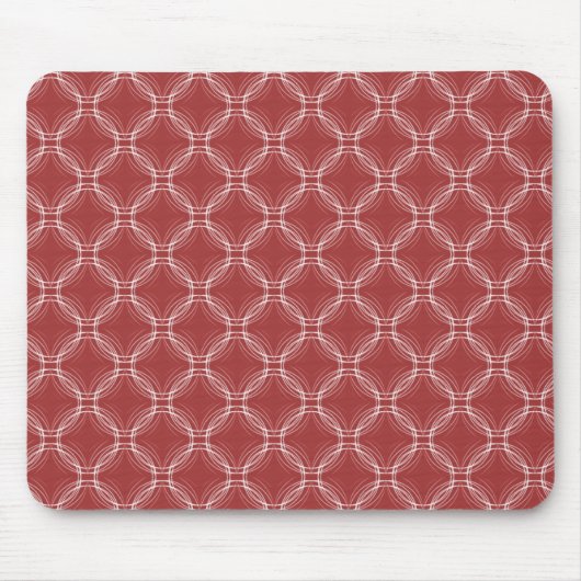 Brick Red Uptown Elegance Mousepad Muismat (Voorkant)