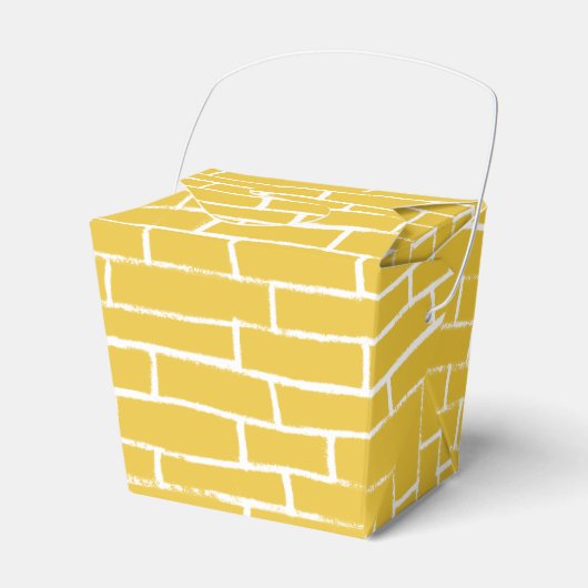 Brick Road - Geel en transparant Bedankdoosjes (Voorkant Zijde)