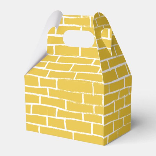 Brick Road - Geel en transparant Bedankdoosjes (Achterkant)