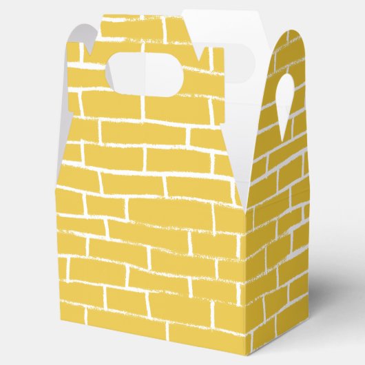 Brick Road - Geel en transparant Bedankdoosjes (Geopend)
