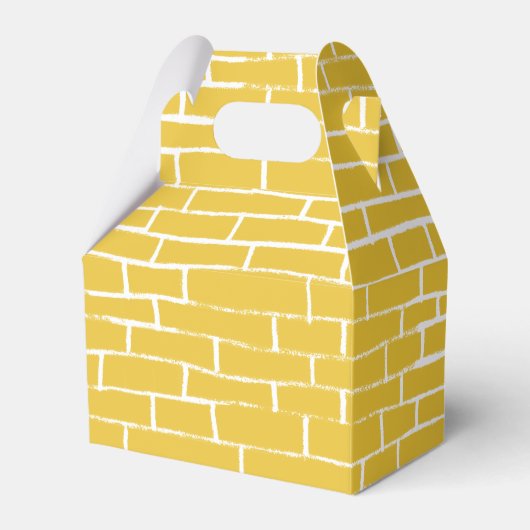 Brick Road - Geel en transparant Bedankdoosjes (Voorkant Zijde)