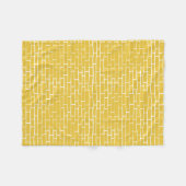 Brick Road - Geel en transparant Fleece Deken (Voorkant (Horizontaal))