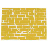 Brick Road - Geel en transparant Groot Cadeauzakje (Achterkant)