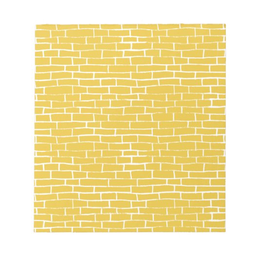 Brick Road - Geel en transparant Notitieblok (Voorkant)