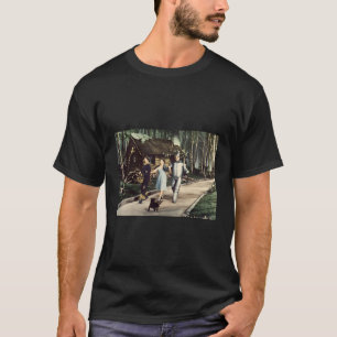 Brick Road Tovenaar van Oz Tin Scarecrow Dorothy e T-shirt