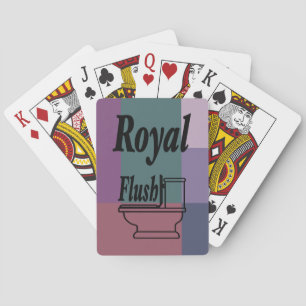 Brick Roze Paars Blauw Groen Blok Druk Pokerkaarten