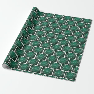 Brick Snowflake Cadeaupapier