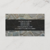Brick Stone Masonry Construction Visitekaartje (Achterkant)
