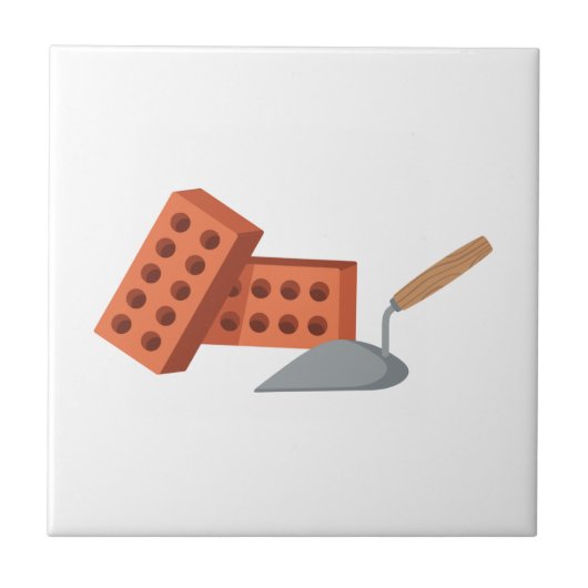 Brick & Trowel Tegeltje (Voorkant)
