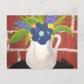 Brick Vase-kaart 5x7 Briefkaart (Voorkant)