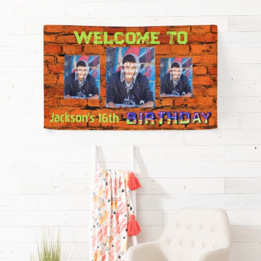 Brick wall afbeelding spandoek (Insitu)