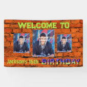 Brick wall afbeelding spandoek (Horizontaal)