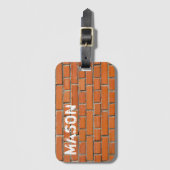 Brick Wall Bagagelabel (Voorkant (verticaal))