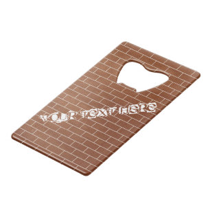 Brick Wall Bottle Opener met aangepaste tekst Kredietkaart Flessenopener