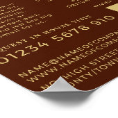 Brick Wall, bouwbedrijf, bouwstenen Adverteren Poster (Hoek)