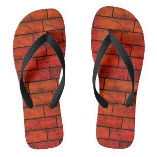 Brick wall, brick teenslippers