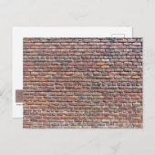Brick Wall Briefkaart (Voorkant / Achterkant)