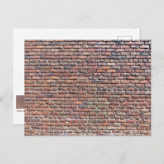Brick Wall Briefkaart (Voorkant / Achterkant)