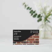 Brick Wall Construction Thema Visitekaartje (Staand voorkant)