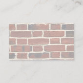Brick Wall Construction Thema Visitekaartje (Achterkant)