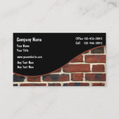 Brick Wall Construction Thema Visitekaartje (Voorkant)