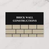 Brick Wall Construction Visitekaartje (Voorkant)