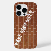 Brick Wall Custom Tekst iPhone Case (Achterkant)