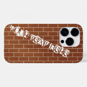 Brick Wall Custom Tekst iPhone Case
