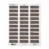 Brick Wall Etiket (Full Sheet)