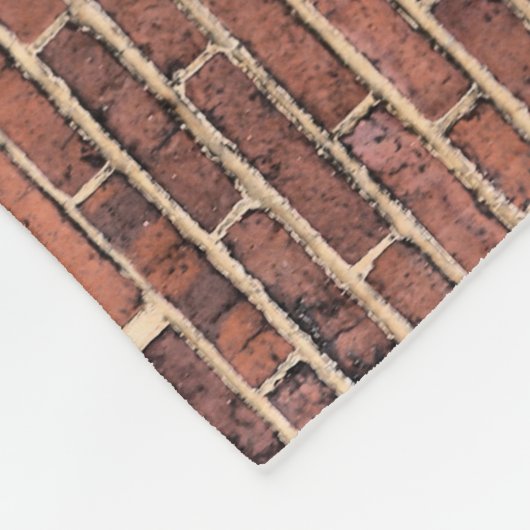 Brick Wall Fleece Deken (Hoek)