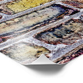 Brick Wall Foto Afdruk (Hoek)