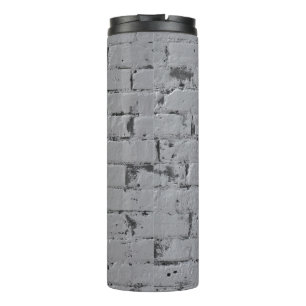 Brick Wall Geschilderd Licht Grijs Thermosbeker
