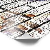 BRICK WALL GRAFFITI FOTO AFDRUK (Hoek)