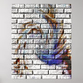 BRICK WALL GRAFFITI POSTER (Voorkant)