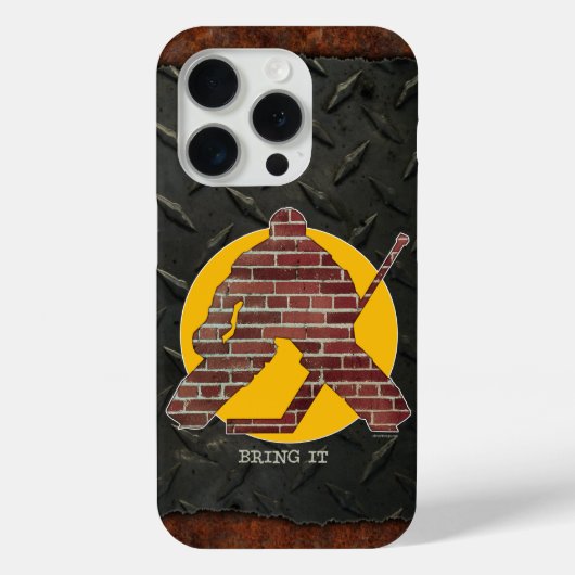 Brick Wall Hockey Goalie Case-Mate iPhone Case (Achterkant)