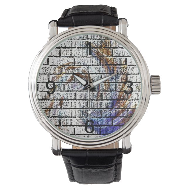 BRICK WALL HORLOGE (Voorkant)