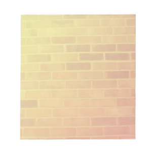 Brick Wall in Oranje en Geel Notitieblok Jotter