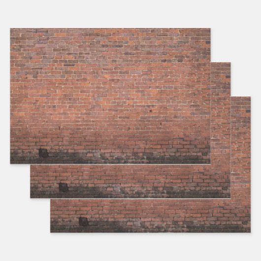 Brick Wall Inpakpapier Vel (Set)