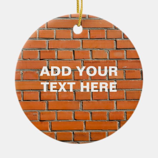 Brick Wall Keramisch Ornament (Voorkant)