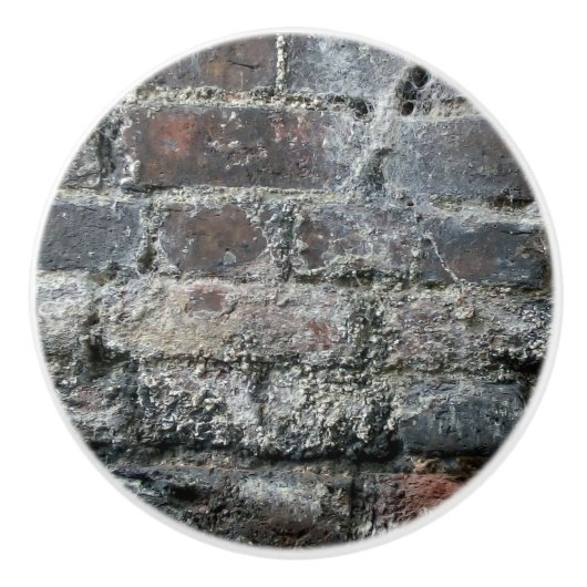Brick Wall Keramische Knop (Voorkant)
