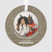 Brick Wall Notre premier Noël, M. et Mme mariés (dos)