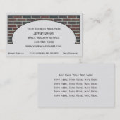 Brick Wall omgevormde Visitekaartjes (Voorkant / Achterkant)