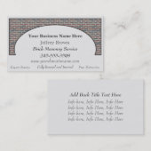 Brick Wall omgevormde Visitekaartjes (Voorkant / Achterkant)