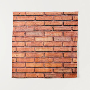 Brick wall oranje baksteen wandkleed