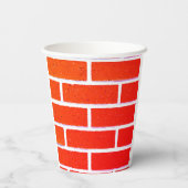 Brick Wall Papieren Bekers (Achterkant)