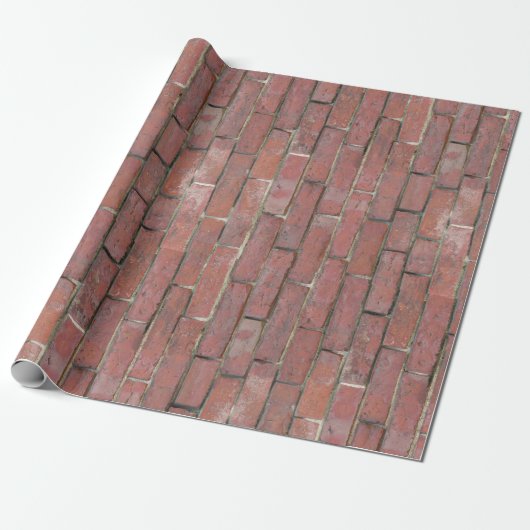 Brick Wall Pattern Cadeaupapier (Uitgerold)