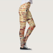 Brick Wall Pattern Leggings (Rechts)