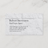 Brick Wall Pattern Real Estate Agent Visitekaartje (Achterkant)