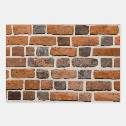 Brick Wall Pattern Red Inpakpapier Vel (Voorkant)
